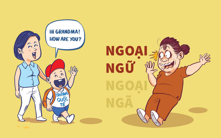 Khi con nít rành ngoại ngữ hơn tiếng mẹ đẻ