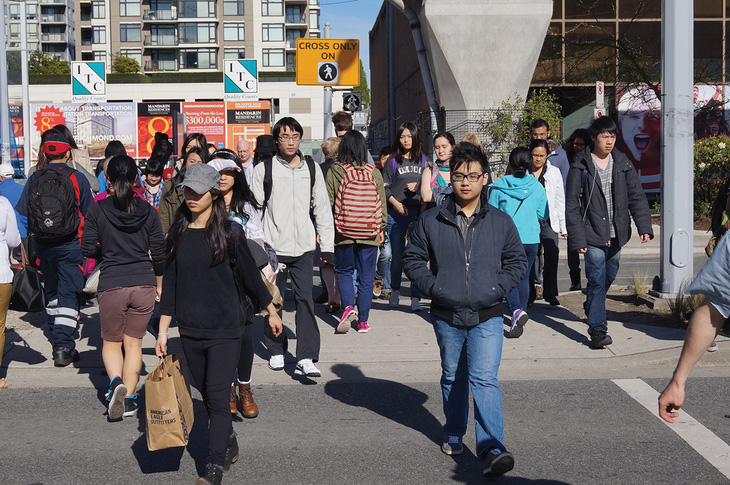 Nhiều du học sinh đến Canada với mong muốn có thể tìm việc và định cư sau tốt nghiệp - Ảnh: RICHMOND NEWS