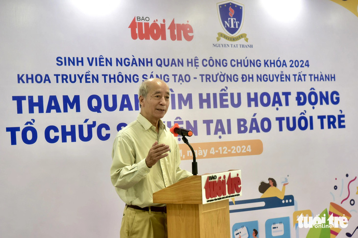 Sinh viên ngành quan hệ công chúng tìm hiểu học tập tổ chức sự kiện tại báo Tuổi Trẻ - Ảnh 2.