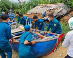 Bộ đội, công an Bình Định khẩn trương giúp dân chống bão Noru
