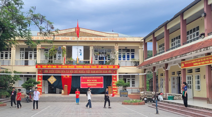 Một góc Trường phổ thông Dân tộc nội trú THCS Mường Lát, huyện Mường Lát - Ảnh: HÀ ĐỒNG